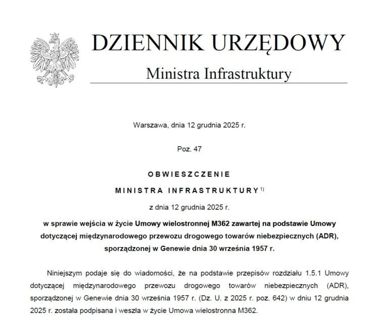 Poland joined two multilateral agreements: M 362 and M 366